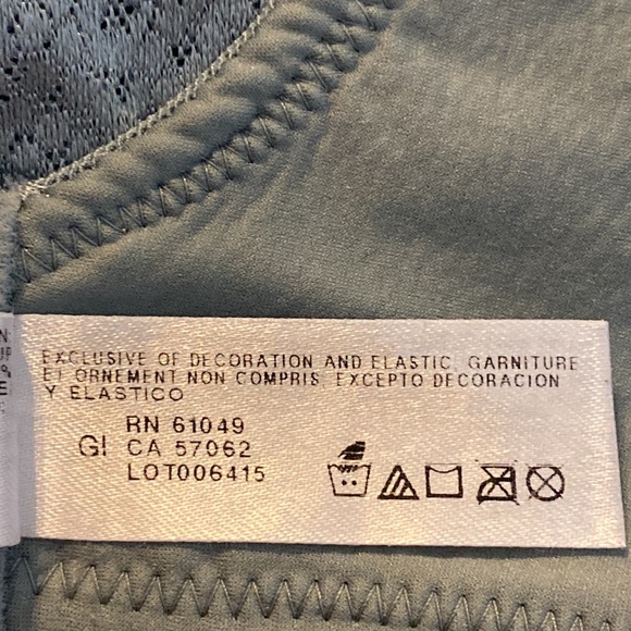 36C Wacoal Back Appeal & Side Smoothing Blue-Green, Dots w/Sheen Lace Bra 855303 - Picture 9 of 12